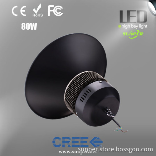 80W UL High Bay Light with CREE LED Meanwell Drive